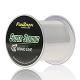 Funzhan Clear Nylon Fishing Line Superior Strong 500M / 546Yds 8LB - 28LB Monofilament Abration Resistant Bass Trout Walleye for Saltwater Surf Fishing Freshwater Colors