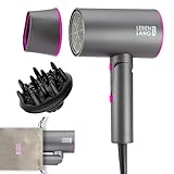 LEBENLANG Ionic Hair Dryer, 1875W - Foldable, Portable, Compact, Mini, Travel, Diffuser, Curly Hair