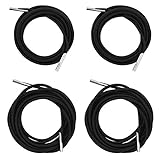 4 Pcs Zero Gravity Chair Replacement Cords Universal Replacement Laces for Antigravity Chair, Bungee Elastic Lounge Chair Cord Nylon Stretch Patio Recliners Repair Cord for Outdoor, Lawn Chair (Black)