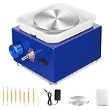 Adult&Kids Mini Pottery Wheel Machine, 2.6in/3.9in Turntables Small Electric Ceramics Pottery for Beginners, Detachable Basin,Adjustable Speed, Clay Sculpting Accessory Kit for School Teaching,DIY