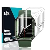 [8 pack] LϟK Designed for Apple Watch Series 9/8/7 Screen Protector 45mm- [Anti-Scratch+Self-Healing+Ultra-Thin+Bubble Free] HD TPU Flexible Film for iWatch S9 45mm 2023