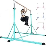 FC FUNCHEER Gymnastics bar for Kids Ages 5-20, Gymnastic Training bar-Height 35.4' to 59'/45' to 71', 5FT/6FT Base Length -Gymnastics Equipment for Home