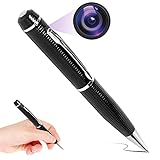 Hidden Camera Pen,Spy Pen Camera HD 1080P Photo,Video Taking,Portable Mini Nanny Cam,Small Security Camera for Home Safety,Office Business Meeting,Support 32GB Micro SD Card(Not Included)