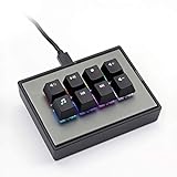 Max keyboard Falcon-8 Programmable Macropad Mechanical Keyboard, Backlit Multicolor LED, Cherry MX RGB Switch (Cherry MX RGB Blue)