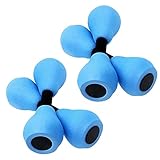 Water Dumbbells for Pool Exercise -4 Pack, Water Aerobics Weights, EVA Foam Dumbbells Water Weights, Aquatic Dumbbells for Pool Fitness, Eco Friendly