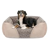 INVENHO X-Large Dog Bed for Large Medium Small Dogs Rectangle Washable Dog Bed, Orthopedic Dog Bed, Soft Calming Sleeping Puppy Bed Durable Pet Cuddler with Anti-Slip Bottom XL(35'x25'x10')