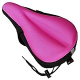 LuxoBike Padded Gel Bike Seat Cover Bicycle Seat Cover Bicycle Seat Cushion for Women – Comfort Extra Soft Spin Bike Seat – Great for Indoor and Outdoor Cycling, Stationary Spinning Bike Seat Cushion
