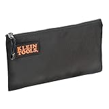 Klein Tools 5139B Zipper Bag, Cordura Nylon Tool Pouch with Heavy-Duty Nylon Zipper Close, 12-1/2-Inch, Black