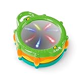 Bright Starts Light & Learn Drum with Melodies, Ages 3 Months + , 8.85x3.5x6.5 Inch (Pack of 1) , Green
