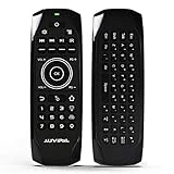 AuviPal G9 Backlit 2.4GHz Wireless Air Mouse Remote with QWERTY Keyboard, 5 Programmable Keys and Build-in Rechargeable Battery for NVIDIA Shield, Android TV Box, Kodi, PC, Raspberry Pi, PS4 and More
