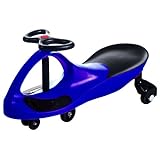 Wiggle Car Ride On Toy – No Batteries, Gears or Pedals – Twist, Swivel, Go – Outdoor Ride Ons for Kids 3 Years and Up by Lil’ Rider (Blue) 30'L x 13.5'W x 16'H,Green / Black