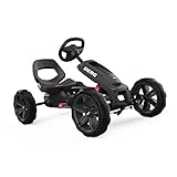 Berg Reppy Rebel Kids Go Kart - Pedal Go Kart for Boys & Girls - Kid's Pedal Vehicles with Soundbox & Adjustable Seat - Pedals Cars for Kids - Black Ride-On Children's Go Cart for Ages 2.5-6 Years