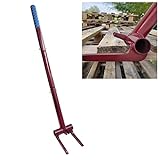 B-MIAO Pallet Buster Deck Wrecker Tool with Nail Removal Heavy Duty Wrecking Bar for Breaking Pallets and Deck (With Handle)