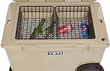 2-Pack Cooler Basket for YETI Tundra Haul, Double Cooler Rack for Double Storage, Dry-Goods Basket for YETI Wheeled Coolers (Cooler NOT Included) (Yeti Wire Basket Coated)