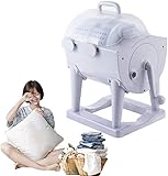CHLXI 2020 Portable Non-Electric Manual Washing Machine,Hand-Operated Cranking Rotary Mini Washer Dryer Compact Design for Apartments, Hotel,Dormitory,Camping Dorms College Rooms Laundry Alternative
