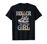 Retro Roller Girl T Shirt Vintage Skating 70s 80s Skate Gift