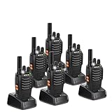 Retevis H-777 Walkie Talkies for Adults Long Range Hand Free Handheld Rechargeable Two Way Radio Business 2 Way Radios with Charger (6 Pack)