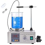 Slendor Magnetic Stirrer 2000ML Hotplate Mixer 2400 RPM 85-2 Lab Heating Plate Stirrers with Digital Temperature Display Including Stir Bar and Support Stand