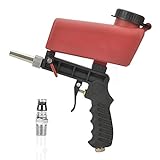 Mini Air Sand Blaster Portable Sandblaster Handheld Gun, Gravity Feed with 1/4in Air Inlet