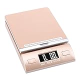 Accuteck Gold 86Lbs Digital Shipping Postal Scale with Batteries and AC Adapter