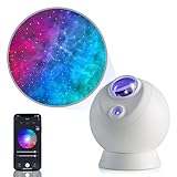 BlissLights Sky Lite Evolve - Star Projector, Galaxy Projector, LED Nebula Lighting, WiFi App, for Meditation, Relaxation, Gaming Room, Home Theater, and Bedroom Night Light Gift (Blue Stars)
