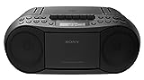 Sony Stereo CD/Cassette Boombox Home Audio Radio, Black (CFDS70BLK), 13.7 x 6.1 x 9 inches