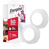 Energizer LED Puck Lights, 2 Pack, Battery Operated, Push Light, Wireless Lights, 50 Lumens, Tap Light, Stick On Lights, White, Perfect for Under Cabinet, Closets, Pantry, and More, 46009