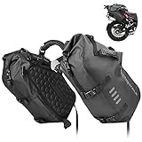 Rhinowalk Motorcycle Saddlebags Waterproof Double Side 48L (24L*2) Motor Saddlebags, Side Bags, Pannier Bag Trunk Motorcycle Accessory (1 Pair)