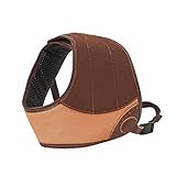 TOURBON Canvas Leather Recoil Shields Hunting Shoulder Protective Shooting Pad Adjustable Recoil Reducing Vest
