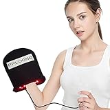 PPLOONG Red and Infrared Light Therapy for Hand Pain Relief, Near Infrared Therapy Glove Device Home Use Double Sided Pad for Wrist Fingers Mouse Hand Carpal Tunnel Relief Gift(Single)