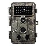 GardePro A3 Trail Camera 32MP 1080p H.264 HD Video Clear 100ft No Glow Infrared Night Vision 0.1s Trigger Speed Motion Activated Waterproof Cam for Wildlife Deer Game Trail