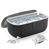 Umimile Ultrasonic Jewelry Cleaner, Portable Ultrasonic Cleaner for Cleaning Jewelry, Eyeglass, Ring, Watches, 45KHz with Timer