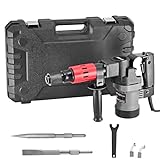XtremepowerUS 1000W Demolition Electric Chipping Jack Hammer Concrete Breaker Chipping Chisel Bits Set with Carrying Case