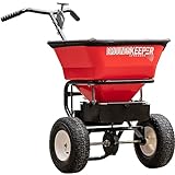 Buyers Products Multi-Purpose Walk Behind Push Spreader 3039632R Grounds Keeper, 100 Pound Capacity, Multi Use Tool for Grass Seed, Salt, De-Icer, Fertilizer and Seeds
