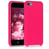 kwmobile TPU Silicone Case Compatible with Apple iPod Touch 6G / 7G (6th and 7th Generation) - Case Soft Flexible Protective Cover - Neon Pink