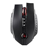 ZL50 Sniper Edition Laser Wired Gaming Mouse - 11 Programmable Buttons - Light Strike Optical Switches and Wheel - X'Glide Mouse Feet - Adjustable 8200 CPI/DPI - Wired USB Black