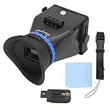 BTER Camera Viewfinder, Professional 3X Magnification LCD Viewfinder Magnifier for 3in/3.2in LCD Screen, Adjustable DSLR Viewfinder for Camcorder, DSLR/SLR Camera, Camera Screen Sunshade Hood