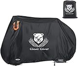 ClawsCover Bikes Covers Outdoor Waterproof,Heavy Duty Rip-Stop Fadeless Polyester Ebike Bicycle Storage Cover,All Weather Protection Stationary or Travel Use,Fit for 3 Bikes