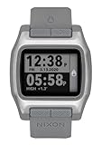 NIXON High Tide A1308 - Gray - Digital Watch for Men and Women - Water Resistant Surfing, Diving, Fishing Watch - Men’s Water Sport Watches - Customizable 44 mm Face, 23mm PU Band