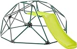 HONEY JOY Climbing Dome with Slide, 8FT Jungle Gym Monkey Bar for Backyard, Outdoor Climbing Toys for Toddlers Playground Equipment, Geometric Dome Climber for Kids Age 3-8, Gift for Boys Girls, Green