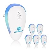 Avantaway Ultrasonic Pest Repeller 6 Pack, Upgraded Pest Repellent, Electronic and Ultrasound Repeller for Insects, Bugs, Pest Control for Living Room, Garage, Warehouse, Office, Hotel