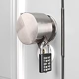 TEMEILI Door Handle Lock, Door Knob Lock Out Device,Cover to Disable The Doorknob/Faucet/Valve, Prevents Turning of Door Knob and Access to Keyhole, Prevents Operating The Knob (with Padlock)