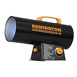 Remington 60,000 BTU Portable LP Propane Space Heater | For Garages, Barns and Workshops up to 1500 Sq feet (REM-60V-GFA-O)