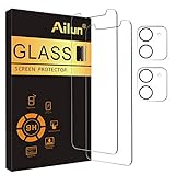 Ailun 2 Pack Screen Protector Compatible for iPhone 12 Mini [5.4 inch] with 2 Pack Tempered Glass Camera Lens Protector,Tempered Glass Film,[9H Hardness]-HD