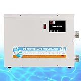 Mxmoonant Pool Heater 11KW 220V, Electric Swimming Pool Heaters Hot Tub Water Thermostat with Touchscreeen for Above Ground Inground Pool, Spa, Bathtub,