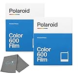 Polaroid Originals Color Instant Film for 600 and i-Type Cameras Bundle with a Lumintrail Cleaning Cloth