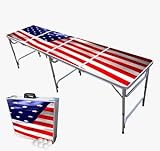 PartyPong 8 Foot Folding Beer Pong Table - USA Edition