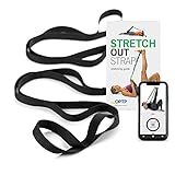 OPTP The Original Stretch Out Strap XL with Exercise Book and Video Stretching Guide Stretching Strap for Physical Therapy and Athletes