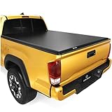 YITAMOTOR Soft Tri Fold Truck Bed Tonneau Cover Compatible with 2016-2023 Toyota Tacoma (Excl. Trail Edition) Fleetside 5 ft Bed