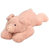 Doireum Weighted Stuffed Animals, 3.3 lbs Weighted Pig Stuffed Animal Toy Pig Weighted Plush Animals Throw Pillow Gifts for Boys Girls, 19.6 inch
